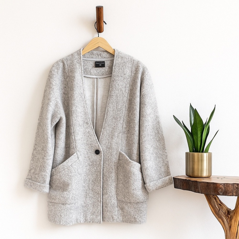 Frank & Oak Gray Bomber Jacket